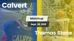 Matchup: Calvert  vs. Thomas Stone  2018