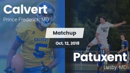 Matchup: Calvert  vs. Patuxent  2018