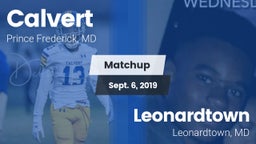 Matchup: Calvert  vs. Leonardtown  2019