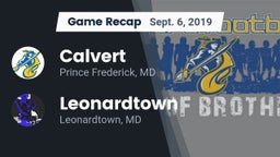 Recap: Calvert  vs. Leonardtown  2019