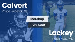 Matchup: Calvert  vs. Lackey  2019