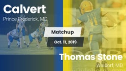 Matchup: Calvert  vs. Thomas Stone  2019