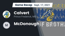 Recap: Calvert  vs. McDonough  2021