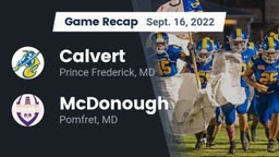 Recap: Calvert  vs. McDonough  2022