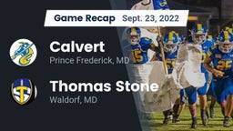 Recap: Calvert  vs. Thomas Stone  2022