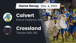Recap: Calvert  vs. Crossland  2022