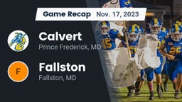 Recap: Calvert  vs. Fallston  2023