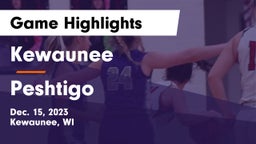 Kewaunee  vs Peshtigo  Game Highlights - Dec. 15, 2023