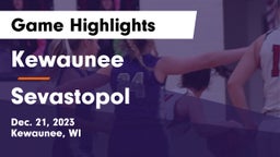 Kewaunee  vs Sevastopol  Game Highlights - Dec. 21, 2023