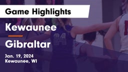 Kewaunee  vs Gibraltar  Game Highlights - Jan. 19, 2024