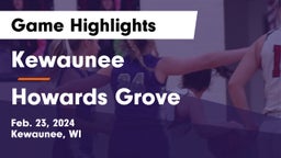 Kewaunee  vs Howards Grove  Game Highlights - Feb. 23, 2024