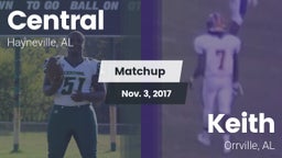 Matchup: Central  vs. Keith  2017
