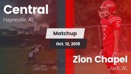 Matchup: Central  vs. Zion Chapel  2018