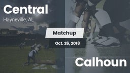 Matchup: Central  vs. Calhoun  2018