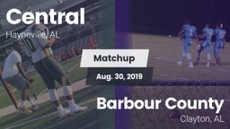 Matchup: Central  vs. Barbour County  2019