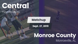 Matchup: Central  vs. Monroe County  2019
