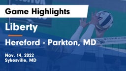 Liberty  vs Hereford  - Parkton, MD Game Highlights - Nov. 14, 2022