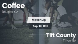 Matchup: Coffee  vs. Tift County  2016