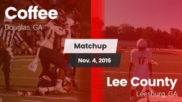 Matchup: Coffee  vs. Lee County  2016