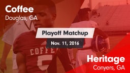 Matchup: Coffee  vs. Heritage  2016