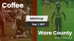 Matchup: Coffee  vs. Ware County  2017