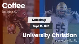 Matchup: Coffee  vs. University Christian  2017