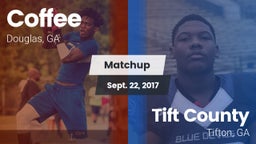 Matchup: Coffee  vs. Tift County  2017