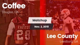 Matchup: Coffee  vs. Lee County  2018