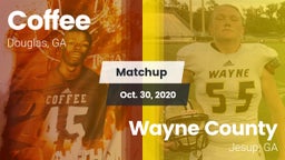 Matchup: Coffee  vs. Wayne County  2020