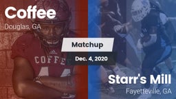 Matchup: Coffee  vs. Starr's Mill  2020