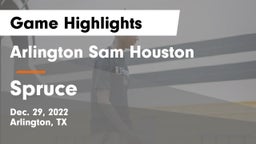 Arlington Sam Houston  vs Spruce  Game Highlights - Dec. 29, 2022