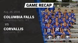 Recap: Columbia Falls  vs. Corvallis  2016