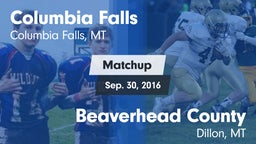 Matchup: Columbia Falls High vs. Beaverhead County  2016