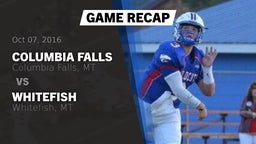 Recap: Columbia Falls  vs. Whitefish  2016