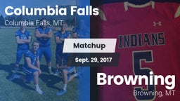 Matchup: Columbia Falls High vs. Browning  2017