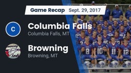 Recap: Columbia Falls  vs. Browning  2017