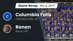 Recap: Columbia Falls  vs. Ronan  2017