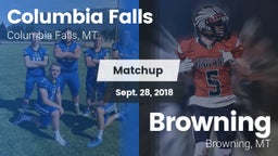 Matchup: Columbia Falls High vs. Browning  2018