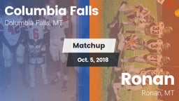 Matchup: Columbia Falls High vs. Ronan  2018