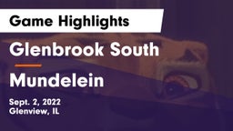 Glenbrook South  vs Mundelein  Game Highlights - Sept. 2, 2022