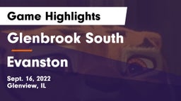 Glenbrook South  vs Evanston  Game Highlights - Sept. 16, 2022