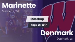 Matchup: Marinette High vs. Denmark  2017