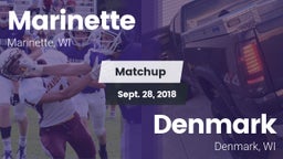 Matchup: Marinette High vs. Denmark  2018