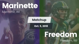 Matchup: Marinette High vs. Freedom  2018