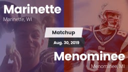 Matchup: Marinette High vs. Menominee  2019