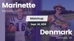 Matchup: Marinette High vs. Denmark  2019
