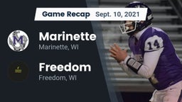 Recap: Marinette  vs. Freedom  2021
