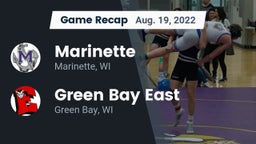 Recap: Marinette  vs. Green Bay East  2022