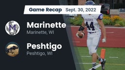 Recap: Marinette  vs. Peshtigo  2022
