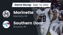 Recap: Marinette  vs. Southern Door  2022